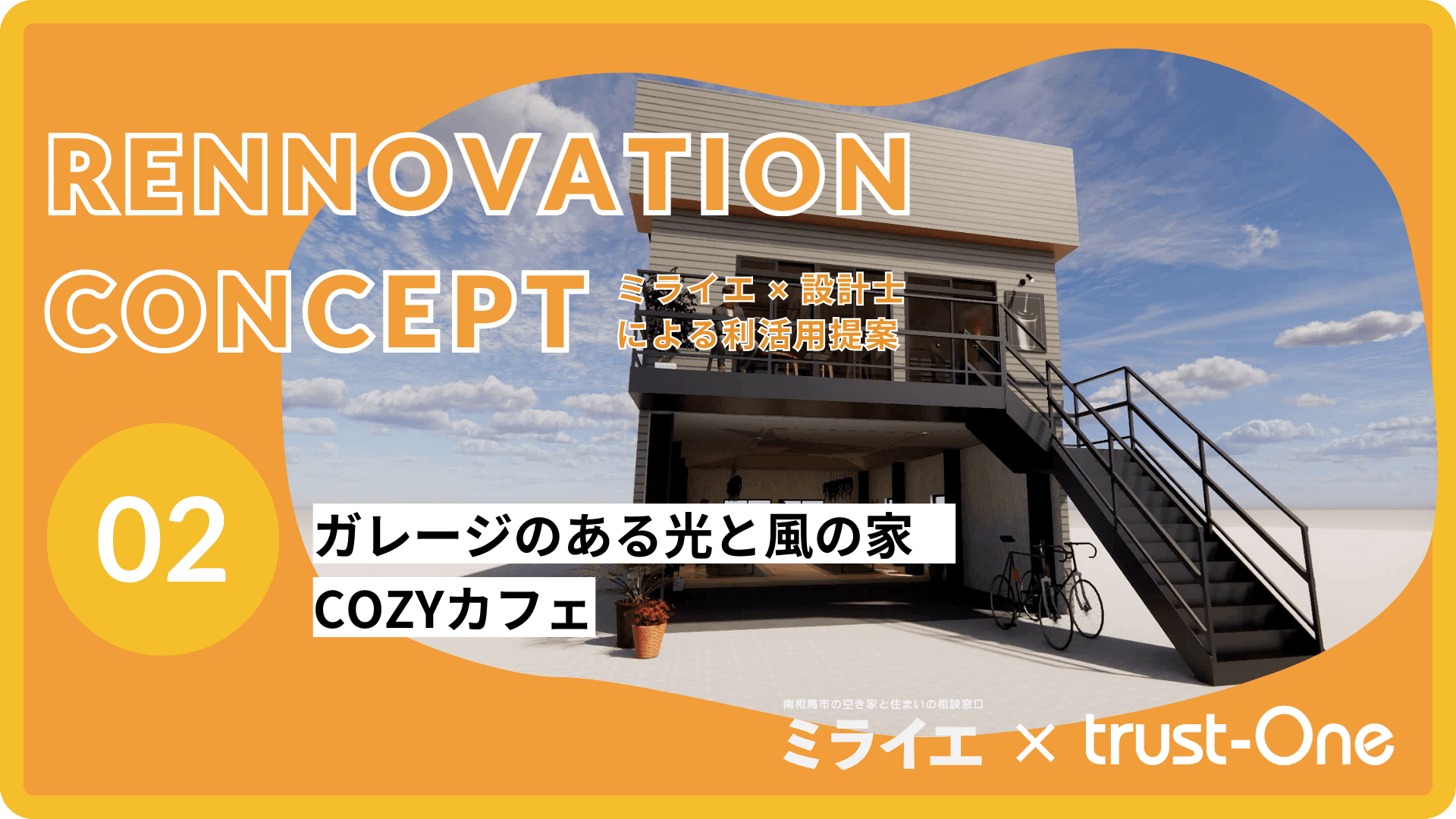 リノベーション提案: ミライエ×トラストワン