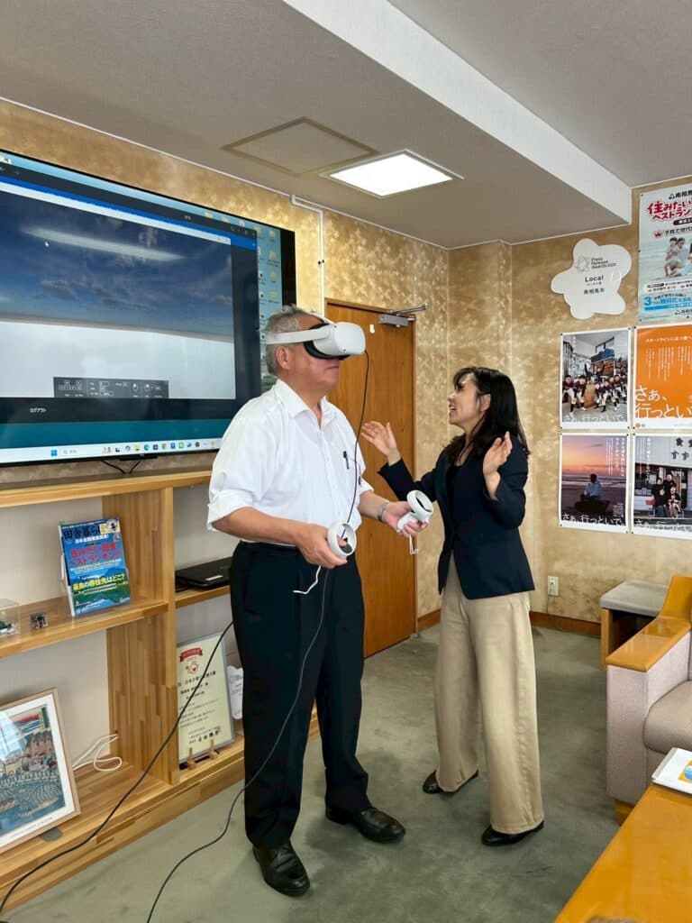 6月9日(月) 南相馬市長にVRを体験してもらいました♪